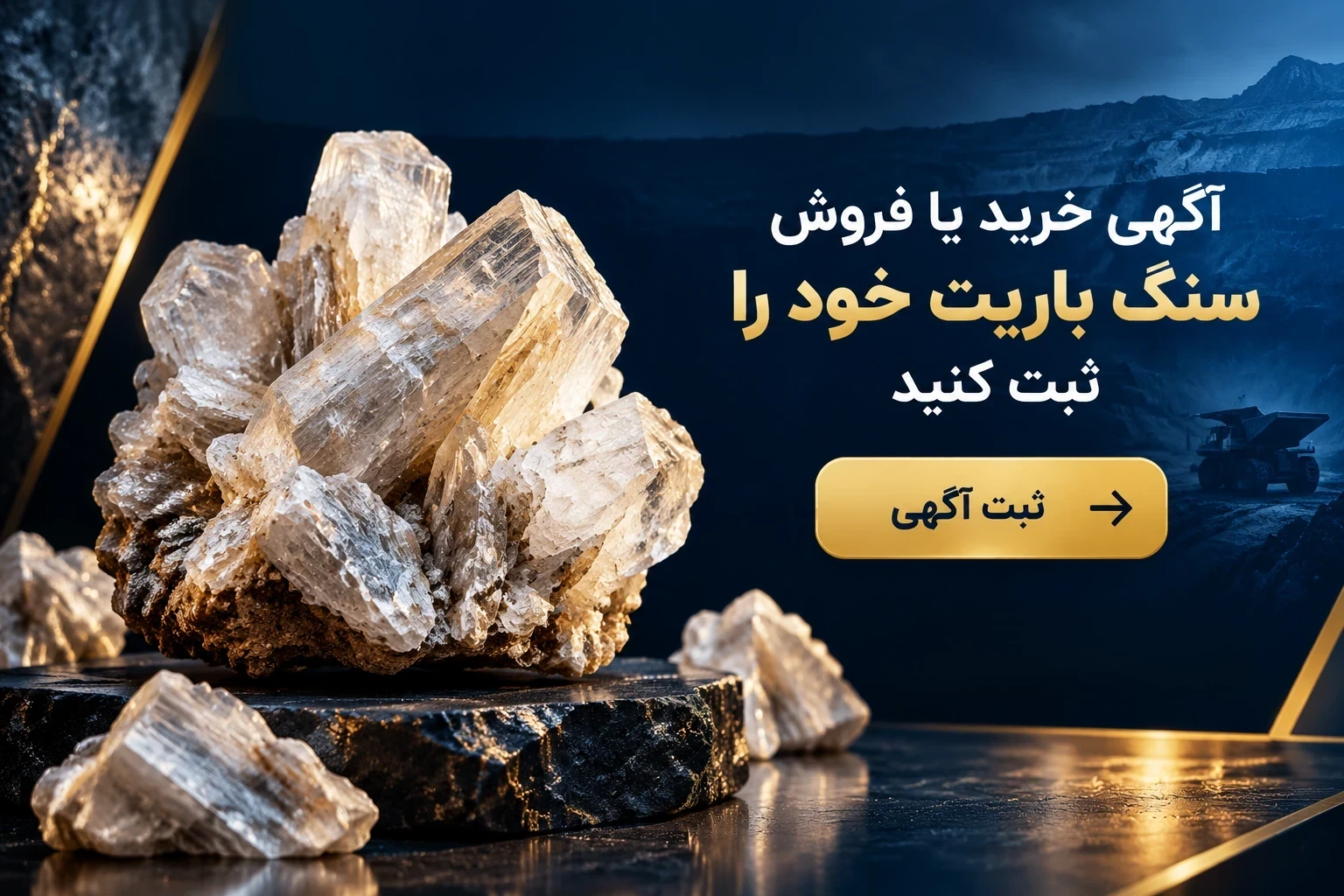 ثبت آگهی خرید و فروش سنگ باریت معدنی در باریتکو