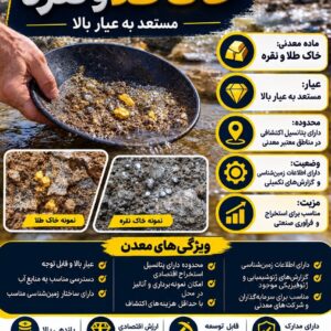 فروش خاک طلا و نقره (مستعد به عیار بالا)