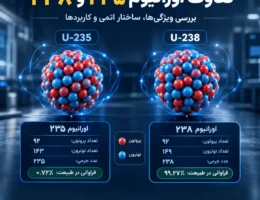 تفاوت اورانیوم ۲۳۵ و ۲۳۸