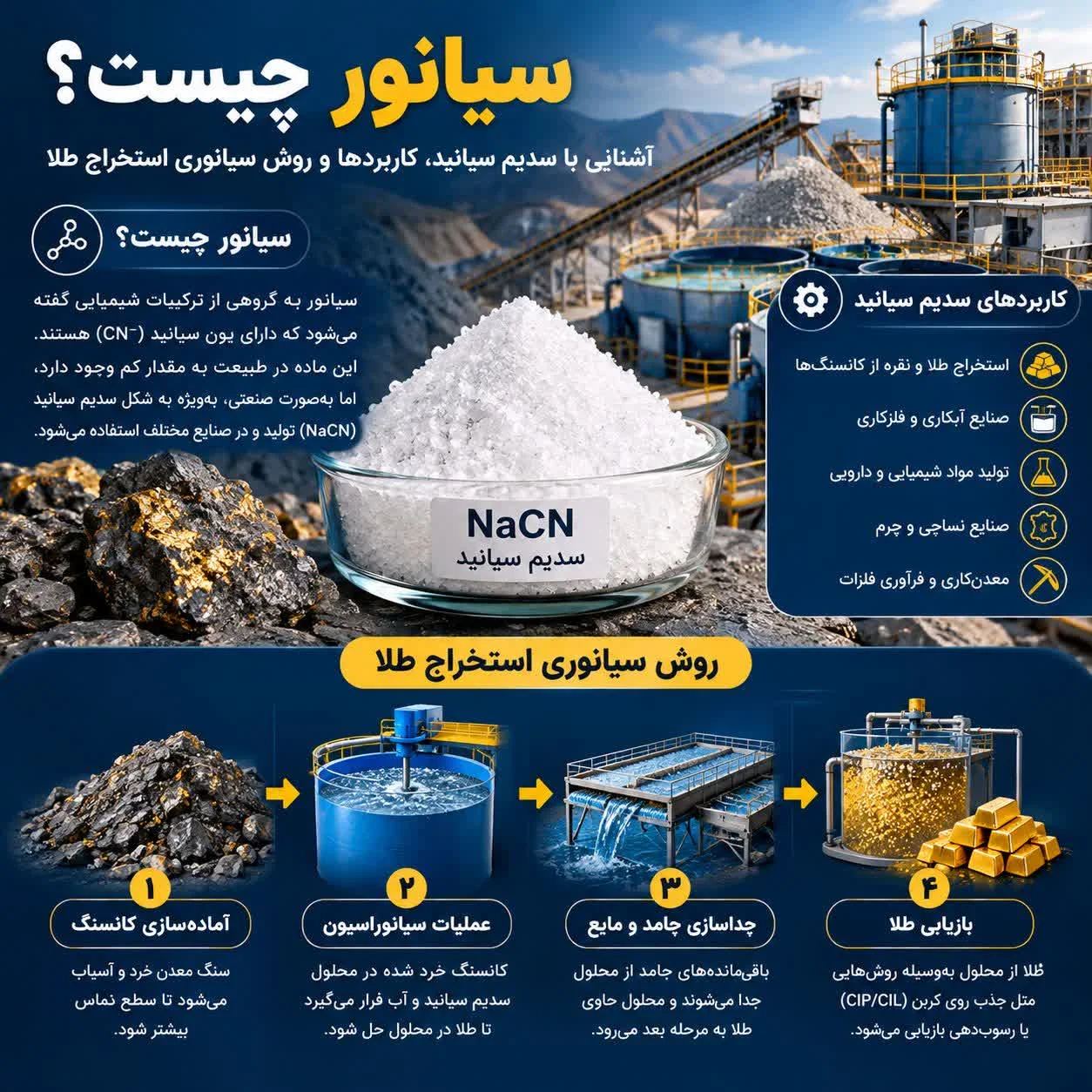 سدیم سیانید (سیانور) چیست؟
